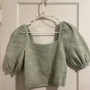 Bought from Zara. Mint green top